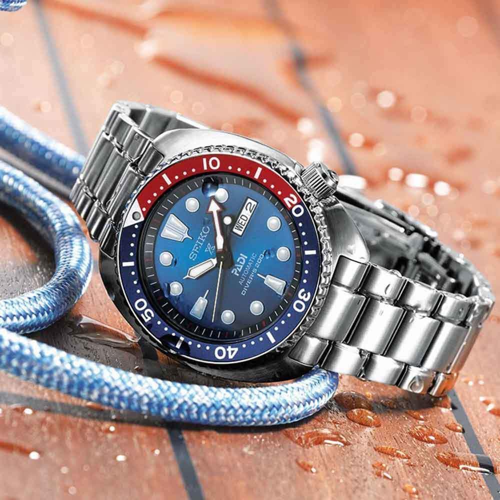 【希少】セイコー　自動巻　SRPE99K1 PADI 箱付　ブルー　デイデイト 逆輸入技術のSEIKO☆SEIKO Prospex PADI Special Edition Watch (SEIKO