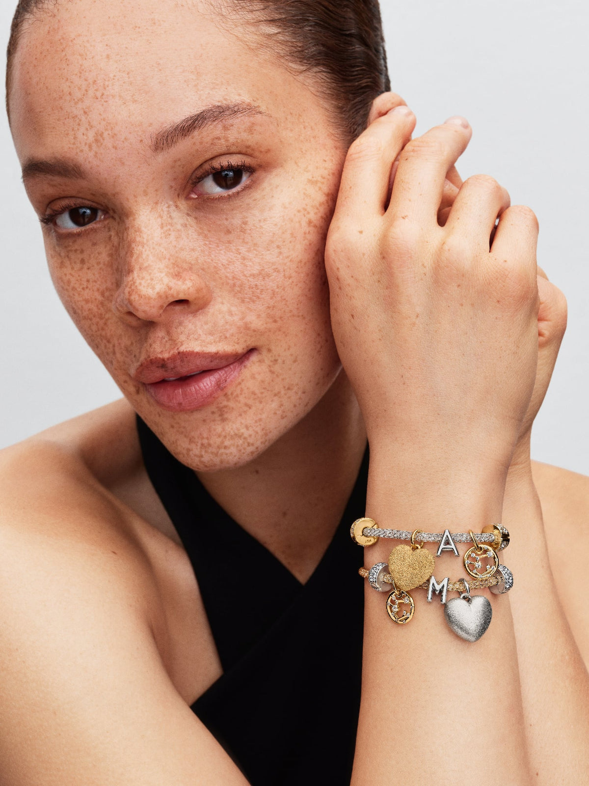 Pandora Getextureerd Gezwollen Hart Hangende Bedel 765073C00