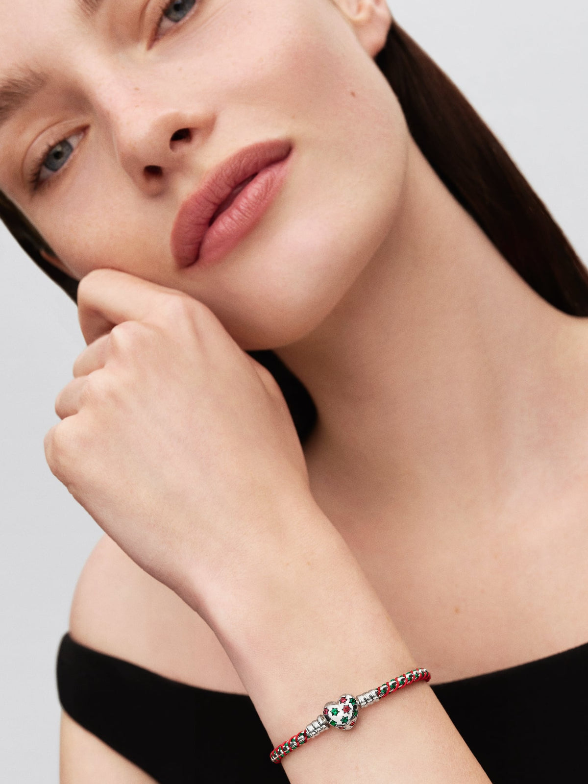 Pandora Armband Pepermunt Koord Box Chain 595068C01