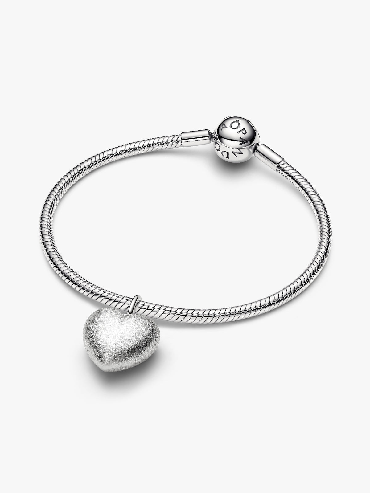 Pandora Mat Gezwollen Hart Hangende Bedel 734908C00