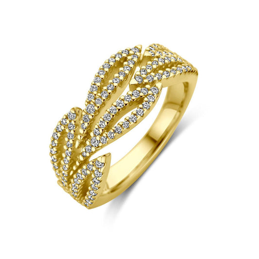 vDam 14k Geelgouden Diamant Ring 4030375