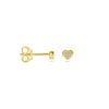 vDam 14k Geelgouden Hart Oorknoppen met Diamant 4030233