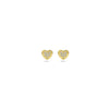 vDam 14k Geelgouden Hart Oorknoppen met Diamant 4030233