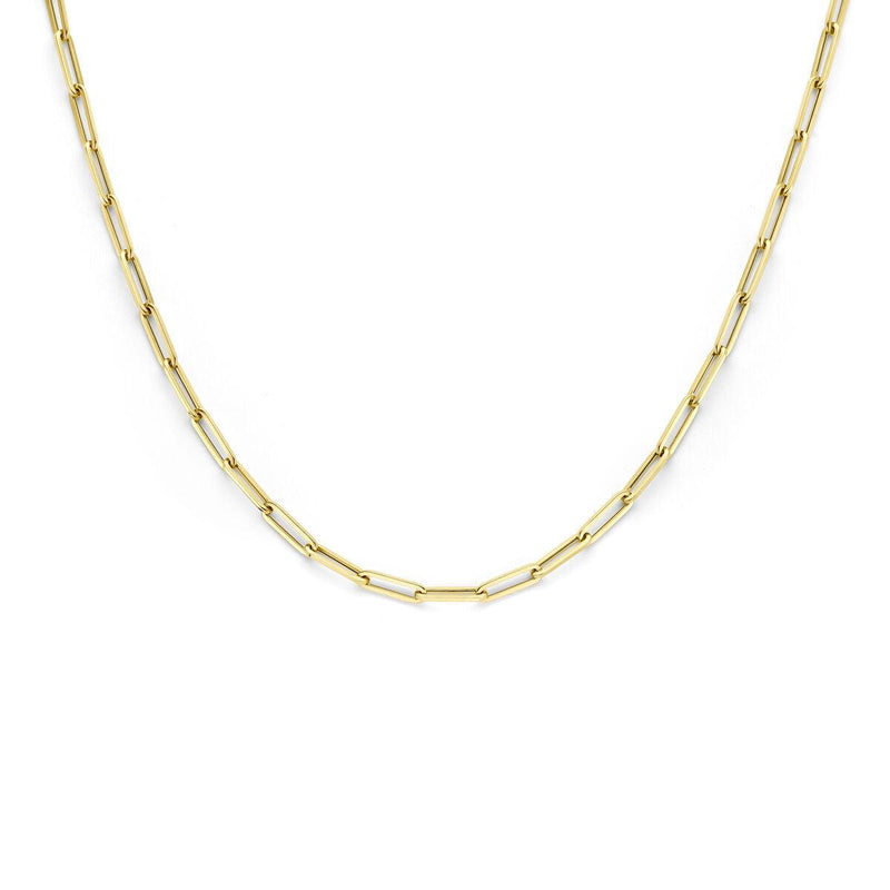 vDam 14k Geelgouden Paperclip Collier 4022513