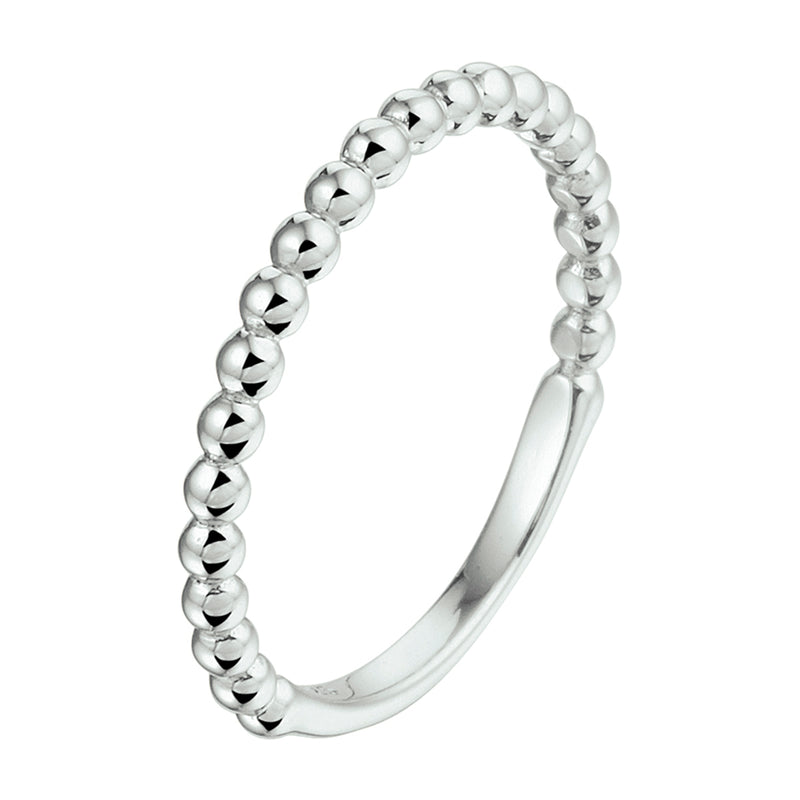 vDam Aanschuifring Bolletjes Zilver Gerhodineerd 1332271