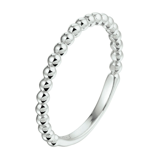 vDam Aanschuifring Bolletjes Zilver Gerhodineerd 1332275