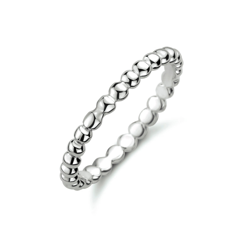 vDam Aanschuifring Bolletjes Zilver Gerhodineerd 1332455