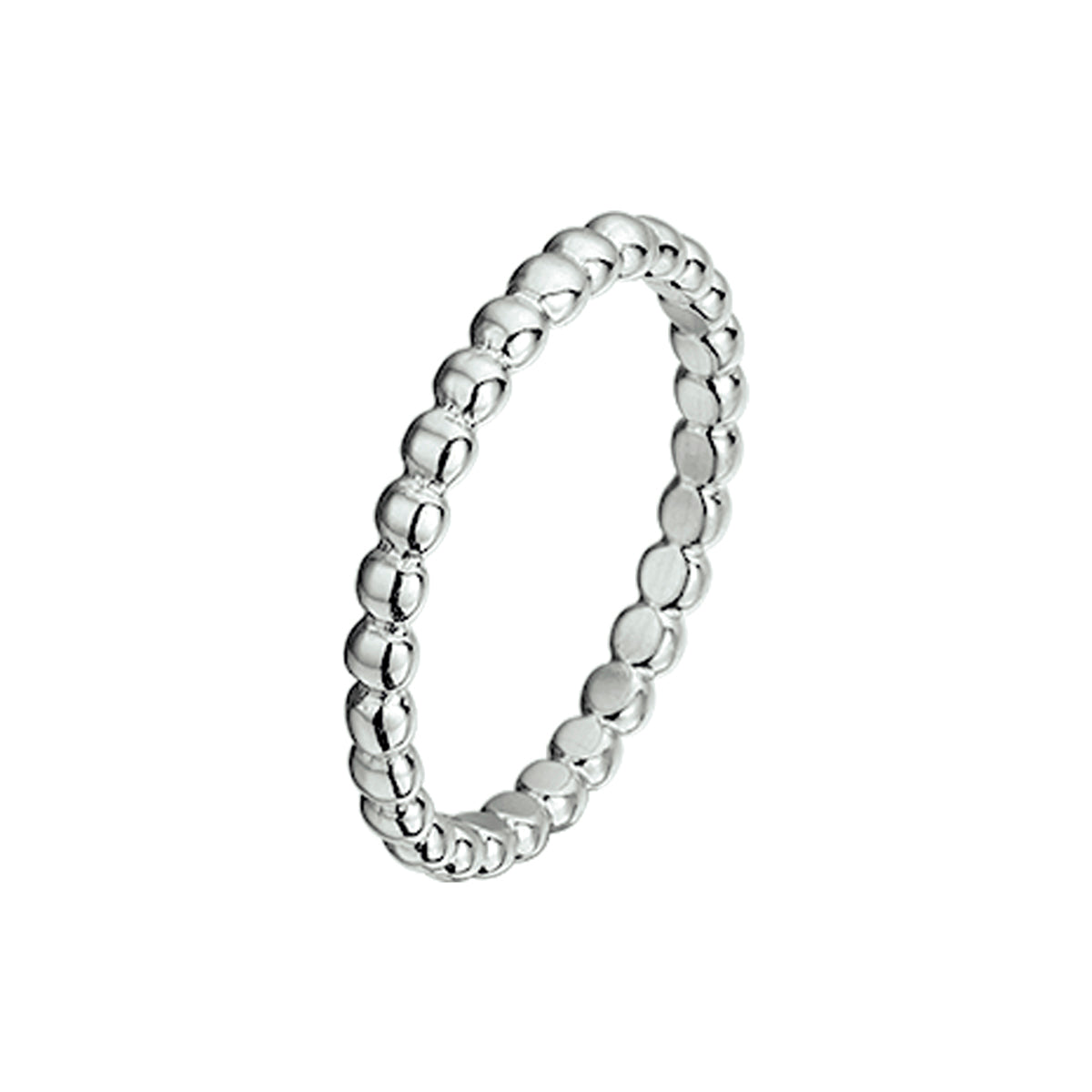 vDam Aanschuifring Bolletjes Zilver Gerhodineerd 1332457