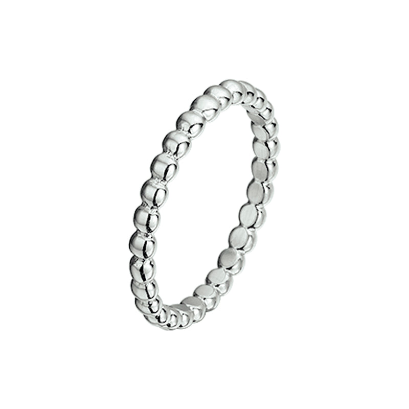 vDam Aanschuifring Bolletjes Zilver Gerhodineerd 1332465