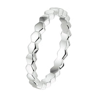 vDam Aanschuifring Zeshoek Zilver Gerhodineerd 1333106