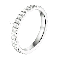 vDam Aanschuifring Zilver Gerhodineerd 1333066 Maat 19