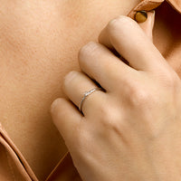 vDam Aanschuifring Zirkonia Zilver Gerhodineerd 1332283 Maat 16½