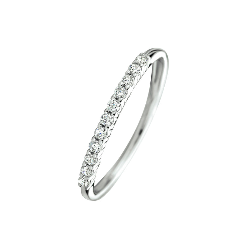 vDam Aanschuifring Zirkonia Zilver Gerhodineerd 1333864