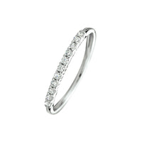 vDam Aanschuifring Zirkonia Zilver Gerhodineerd 1333867