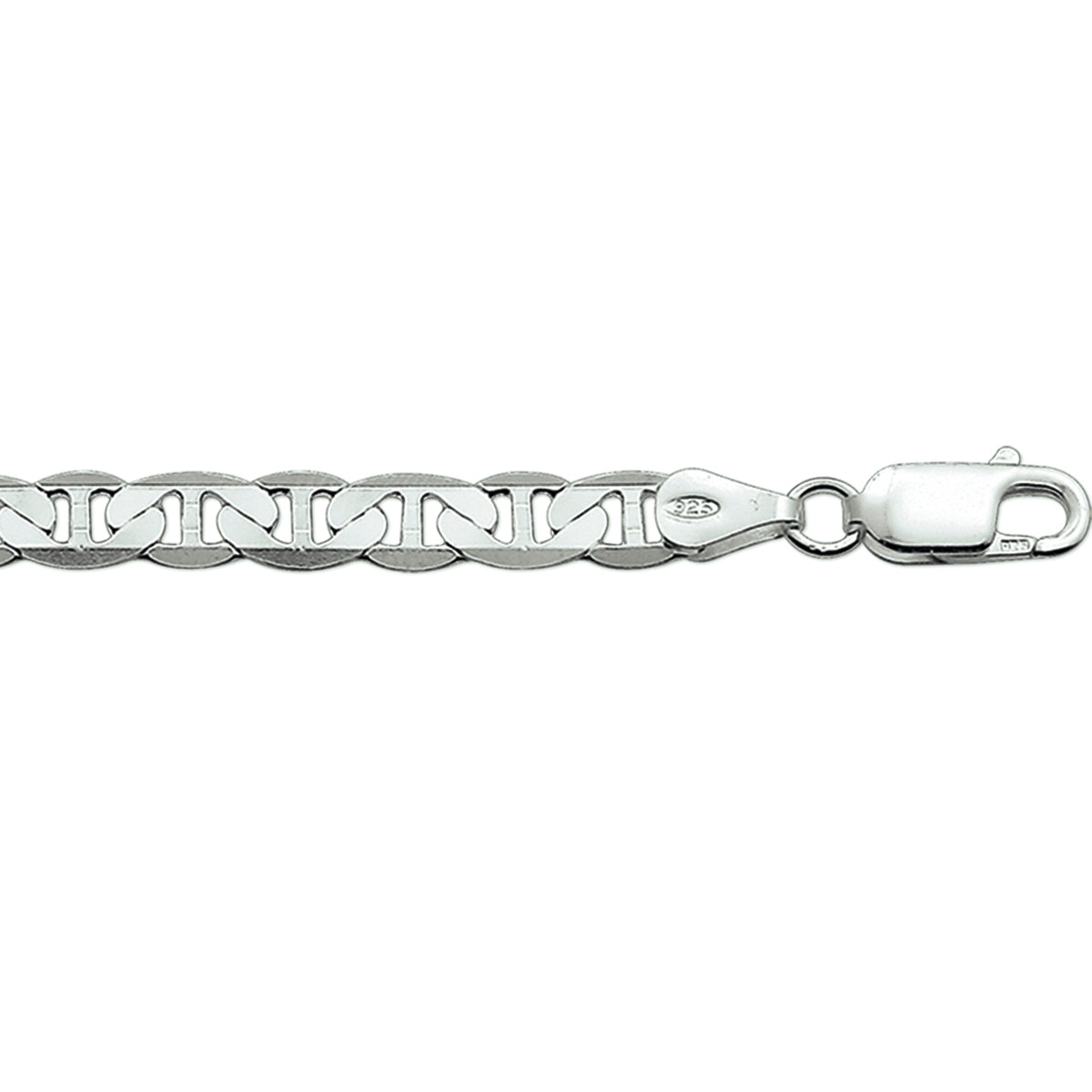 vDam Anker Plat 5,5 Mm Zilver Gerhodineerd 1337562