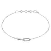 vDam Armband 1,2 Mm 16,5 + 2 Cm Zilver Gerhodineerd 1332304