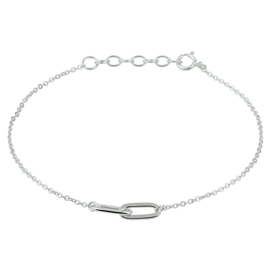 vDam Armband 1,2 Mm 16,5 + 2 Cm Zilver Gerhodineerd 1332304