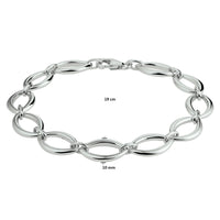 vDam Armband 10 Mm 19cm Cm Zilver Gerhodineerd 1332640  19cm