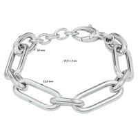 vDam Armband 11,5 Mm 17,5 + 2 Cm Zilver Gerhodineerd 1332338  17.5cm