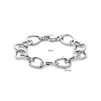 vDam Armband 12,5 Mm 19cm Cm Zilver Gerhodineerd 1340011  19cm