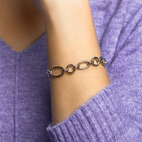 vDam Armband 12 Mm 19cm + 3 Cm Zilver Gerhodineerd 1332336  19cm