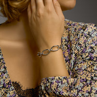 vDam Armband 14 Mm Met Groot Springslot Zilver Gerhodineerd 1333455  19cm