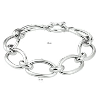 vDam Armband 14 Mm Met Groot Springslot Zilver Gerhodineerd 1333456  20cm