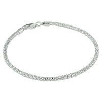 vDam Armband 2,5 Mm 18 Cm Zilver Gerhodineerd 1330496