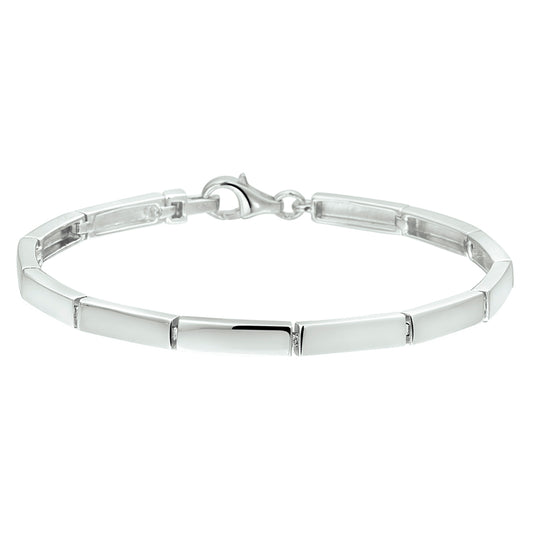 vDam Armband 4,0 Mm 18,5 Cm Zilver Gerhodineerd 1325573