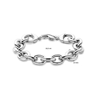 vDam Armband Anker 13 Mm 19,5 Cm Zilver Gerhodineerd 1340014  19.5cm