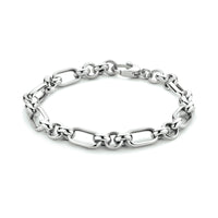 vDam Armband Anker 6,7 Mm 19 Cm Zilver Gerhodineerd 1334016