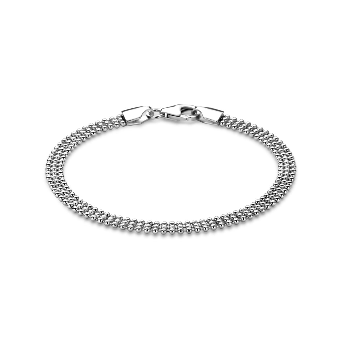 vDam Armband Bolletjes 4,5 Mm 18 Cm Zilver Gerhodineerd 1341783