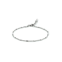 vDam Armband Buisjes 1,3 Mm 16 + 3 Cm Zilver Gerhodineerd 1333544