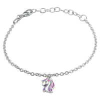 vDam Armband Eenhoorn 13 + 3 Cm Zilver Gerhodineerd 1332134