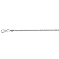 vDam Armband Fantasie 2,2 Mm Zilver Gerhodineerd 1325535