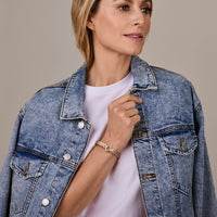 vDam Armband Gourmette 10,6 Mm 19cm Cm Met Groot Springslot Zilver Gerhodineerd 1338251  19cm