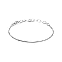 vDam Armband Gourmette 4-zijdes Geslepen 1,2 Mm Zilver Gerhodineerd 1337042