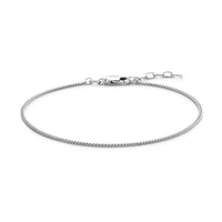 vDam Armband Gourmette 4-zijdes Geslepen 1,4 Mm 19 + 2 Cm (heren Lengte) Zilver Gerhodineerd 1337021