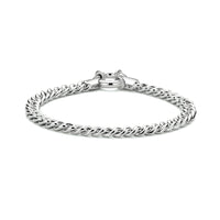 vDam Armband Gourmette 5,8 Mm 19 Cm Met Groot Springslot Zilver Gerhodineerd 1338026