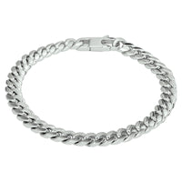 vDam Armband Gourmette 6-zijdes Geslepen 6,6 Mm 19,5 Cm Zilver Gerhodineerd 1332398