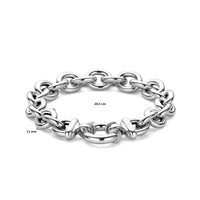 vDam Armband Groot Slot 11 Mm 20,5 Cm Zilver Gerhodineerd 1340749  20.5cm