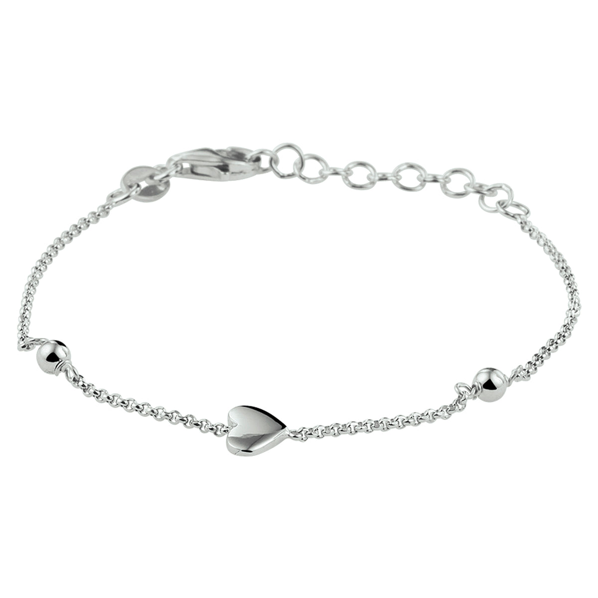 vDam Armband Hart Zilver Gerhodineerd 1329641