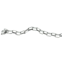 vDam Armband Paperclip Ronde Buis 3,5 Mm Zilver Gerhodineerd 1333100  18cm