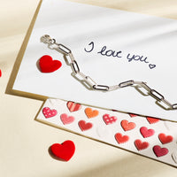 vDam Armband Paperclip Vierkante Buis 5,0 Mm 19cm Cm Zilver Gerhodineerd 1330167  19cm