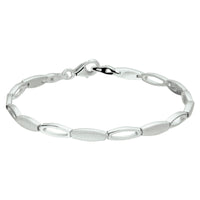 vDam Armband Poli/mat 4,2 Mm 19 Cm Zilver Gerhodineerd 1326266