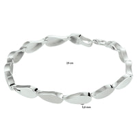 vDam Armband Poli/mat 5,6 Mm 19cm Cm Zilver Gerhodineerd 1332876  19cm