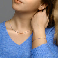 vDam Armband Regenboog Zirkonia 16,5 + 2 Cm Zilver Gerhodineerd 1332318  16.5cm