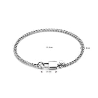 vDam Armband Slot 17,5 Cm Zilver Gerhodineerd 1338142  17.5cm