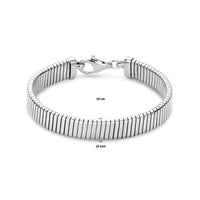 vDam Armband Tubogas 10,2 Mm 19cm Cm Zilver Gerhodineerd 1339487  19cm