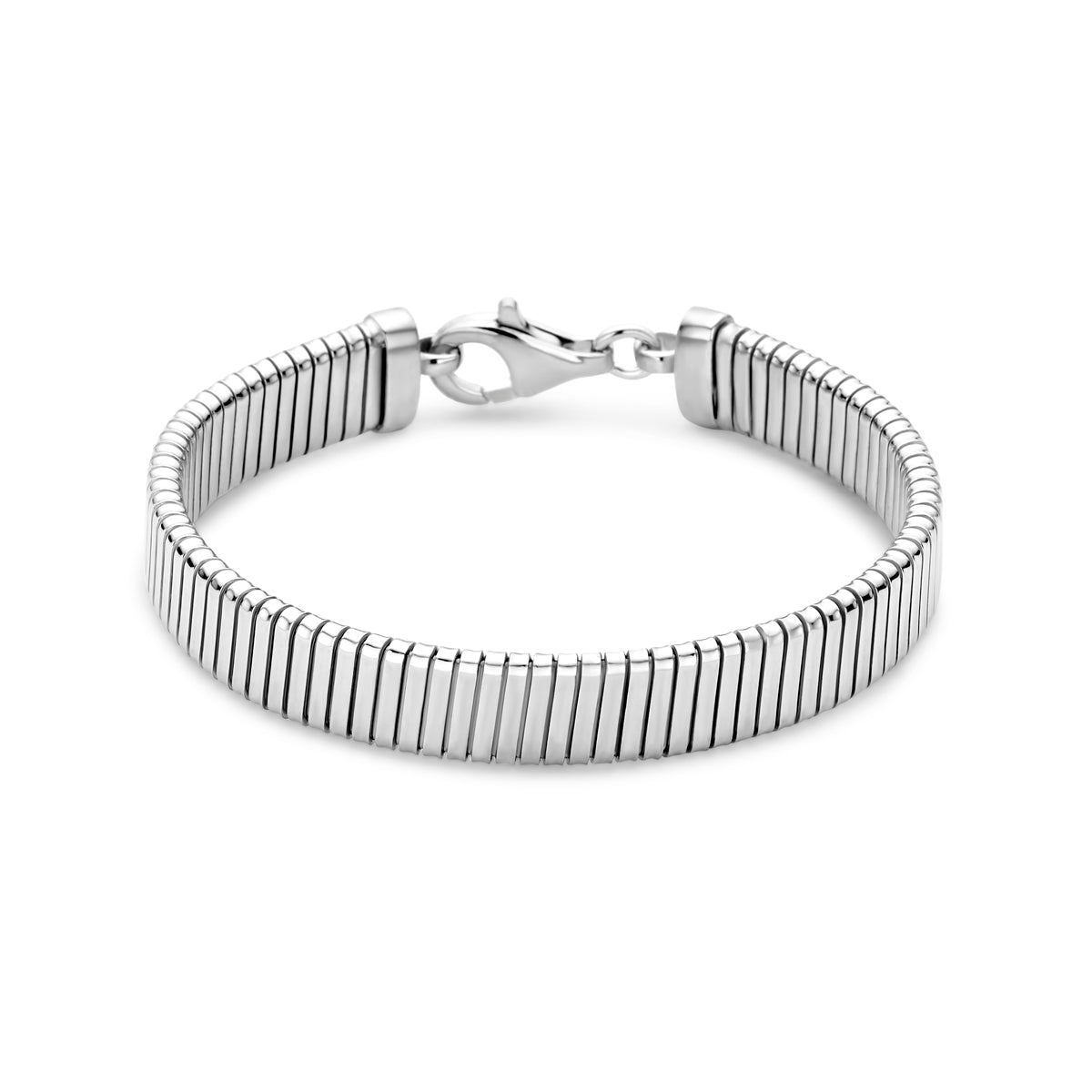 vDam Armband Tubogas 10,2 Mm 19 Cm Zilver Gerhodineerd 1339487